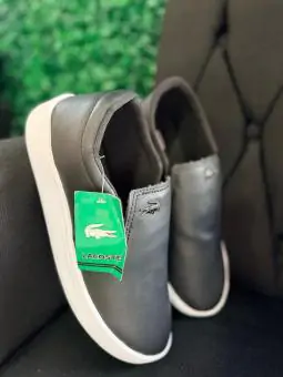 Sapatênis Lacoste Preto com Branco - Código 56